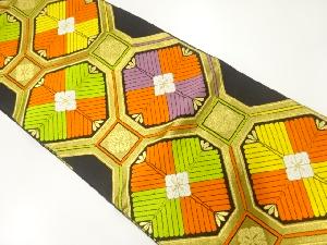 アンティーク　蜀江紋に若松模様織出し袋帯（材料）